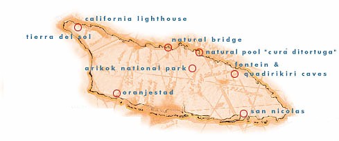 Aruba map - aruba lighthouse, aruba arikok national park,aruba parks,caves,aruba caves, quadirikiri caves,natural pool,natural bridge,aruba,oranjestad,san nicolas, aruba,lighthouse,aruba parks,aruba leisure
